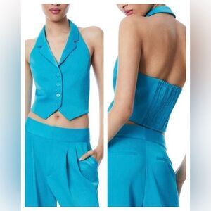 NWT Alice + Olivia Donna Halter Vest Size 8